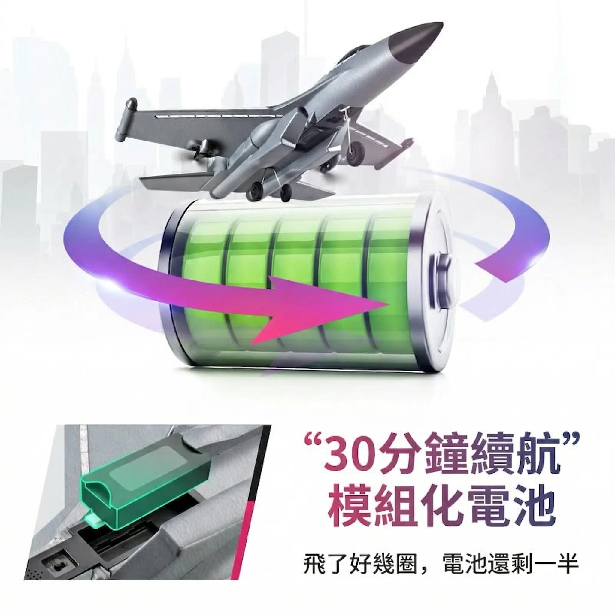G1滑翔機跨境遙控飛機無人機 thumbnail
